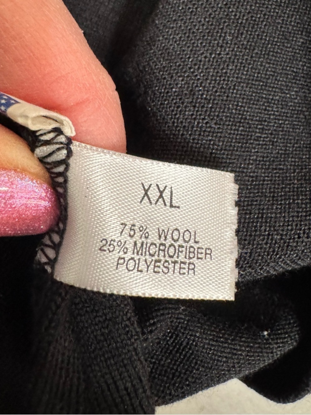 St Croix Wool Cardigan XXL Black Button Front Grandpa Core Quiet Luxury USA X78 - Picture 7 of 8